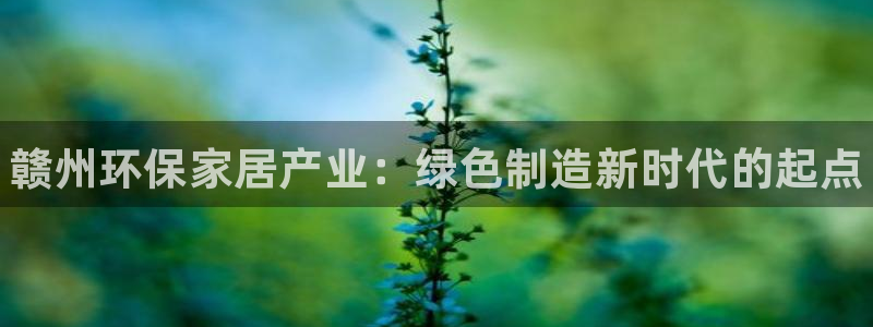 杏耀平台几年了：赣州环保家居产业：绿色制造新时代的起点