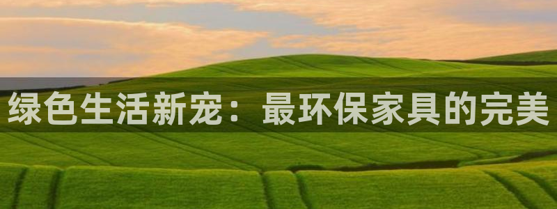 杏耀平台地址：绿色生活新宠：最环保家具的完美